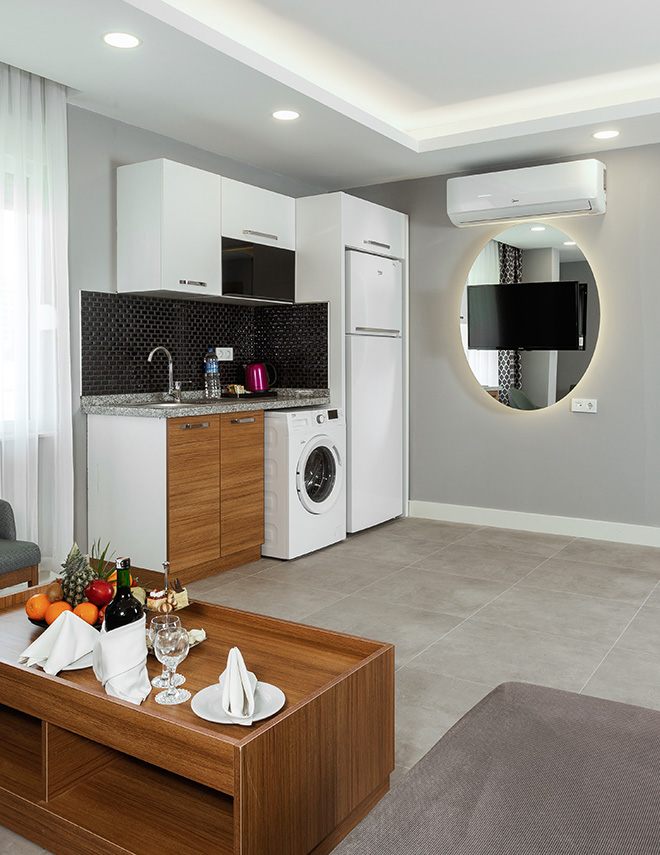 Exclusive Suites, ayrıcalıklı konaklama standartlarını tek bir çatı altında toplayarak tatil beklentilerini üst seviyeye ulaştırır.